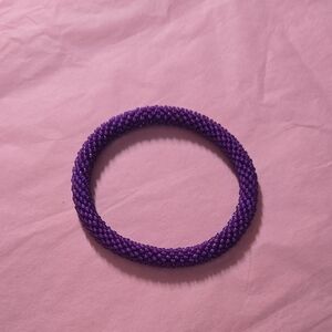 Sophisticated Purple Beaded Bracelet